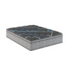 Comfort Care - 15" California King Euro Top Hybrid Mattress, Plush Comfort - Gray / Blue
