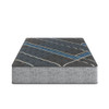 Comfort Care - 14" Queen Size Hybrid Mattress, Firm Comfort - Gray / Blue