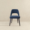 Juliana - Mid-Century Modern Dining Chair (Set of 2) - Black / Navy Blue