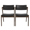 Edwin - Mid-Century Modern Dining Chair (Set of 2) - Black / Brown
