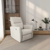 Asheville - Suede Recliner Chair - Cream