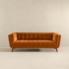 Addison - Large Burntorange Sofa - Brown / Burnt Orange