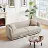 Larisa - Mid-Century Modern Linen Sofa - Cream