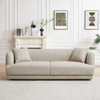 Larisa - Mid-Century Modern Linen Sofa - Cream
