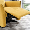 Asheville - Suede Recliner Chair - Dark Yellow