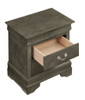 Louis Phillipe - Elegant Nightstand - Gray