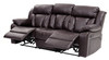 Comfortable Reclining Sofa - Dark Brown