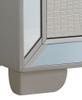 Contemporary Nightstand With Versatility - Silver Champagne