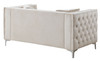 Chic Contemporary Loveseat - Ivory