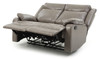 Contemporary Padded Love Seat - Gray
