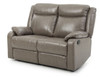 Contemporary Padded Love Seat - Gray