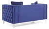 Chic Contemporary Loveseat - Blue