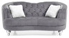 Charming Traditional Loveseat - Gray