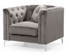 Elegant Contemporary Chair - Dark Gray