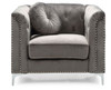 Elegant Contemporary Chair - Dark Gray