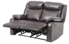 Double Reclining Love Seat - Dark Brown