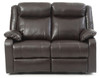 Double Reclining Love Seat - Dark Brown