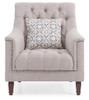 Elegant Traditional Chair - Light Gray