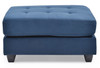 Stylish Contemporary Ottoman - Navy Blue