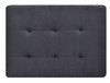 Sleek Contemporary Upholstered Ottoman - Black