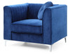 Chic Accent Chair For Cozy Spaces - Navy Blue