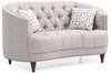 Elegant Loveseat For Cozy Spaces - Light Gray