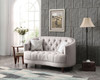 Elegant Loveseat For Cozy Spaces - Light Gray