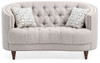 Elegant Loveseat For Cozy Spaces - Light Gray