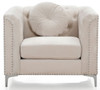 Elegant Contemporary Chair - Ivory