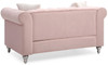 Cozy Contemporary Loveseat - Pink