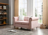 Cozy Contemporary Loveseat - Pink