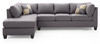Malone - Sectional - Gray