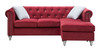 Raisa - Sofa Chaise - Burgundy