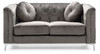 Contemporary Loveseat - Dark Gray