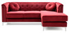 Pompano - Sofa Chaise - Burgundy