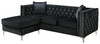 Paige - Sofa Chaise - Black
