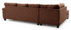Gallant - Sectional Flexible Chaise - Chocolate