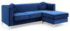 Delray - Sofa Chaise - Navy Blue