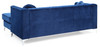 Delray - Sofa Chaise - Navy Blue