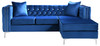 Paige - Sofa Chaise - Blue