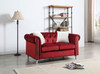 Stylish Loveseat For Modern Living - Burgundy