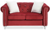 Stylish Loveseat For Modern Living - Burgundy