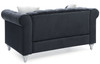Stylish Contemporary Loveseat - Black