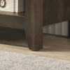 Benito - Wide TV Stand With Open Shelves And Cable Management - Dark Dusty Brown