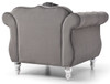 Chic Transitional Chair - Dark Gray