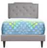 Deb - Twin Bed - Light Gray