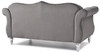 Cozy Transitional Flared Arm Loveseat - Dark Gray