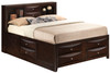 Marilla - King Storage Bed - Cappuccino