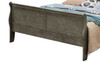 King Bed Panel Sleigh - Gray