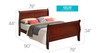 King Bed Charming Traditional - Cherry